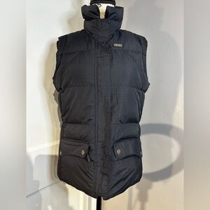 Oakley Women’s Full Zip Up Down Filled Puffer Vest Jacket Black Size Small